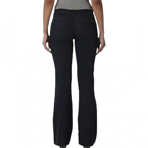 Wrangler Retro Mae Wide Leg Trouser Stretch Jeans Dark Blue Size 17/18 x 34 - Picture 10 of 14